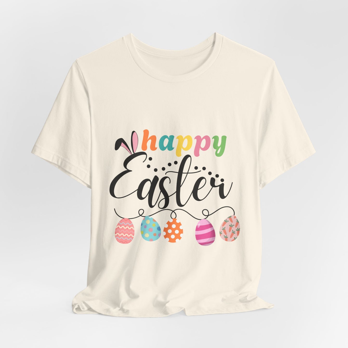 Happy Easter Unisex Jersey Tee - Celebrate Spring with Festive Style