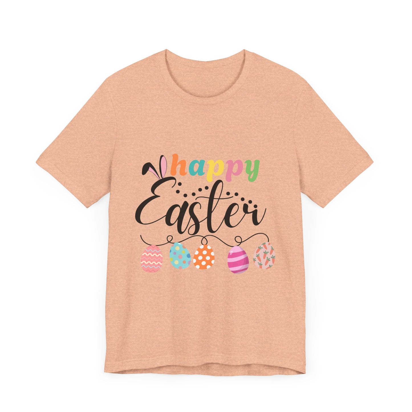 Happy Easter Unisex Jersey Tee - Celebrate Spring with Festive Style
