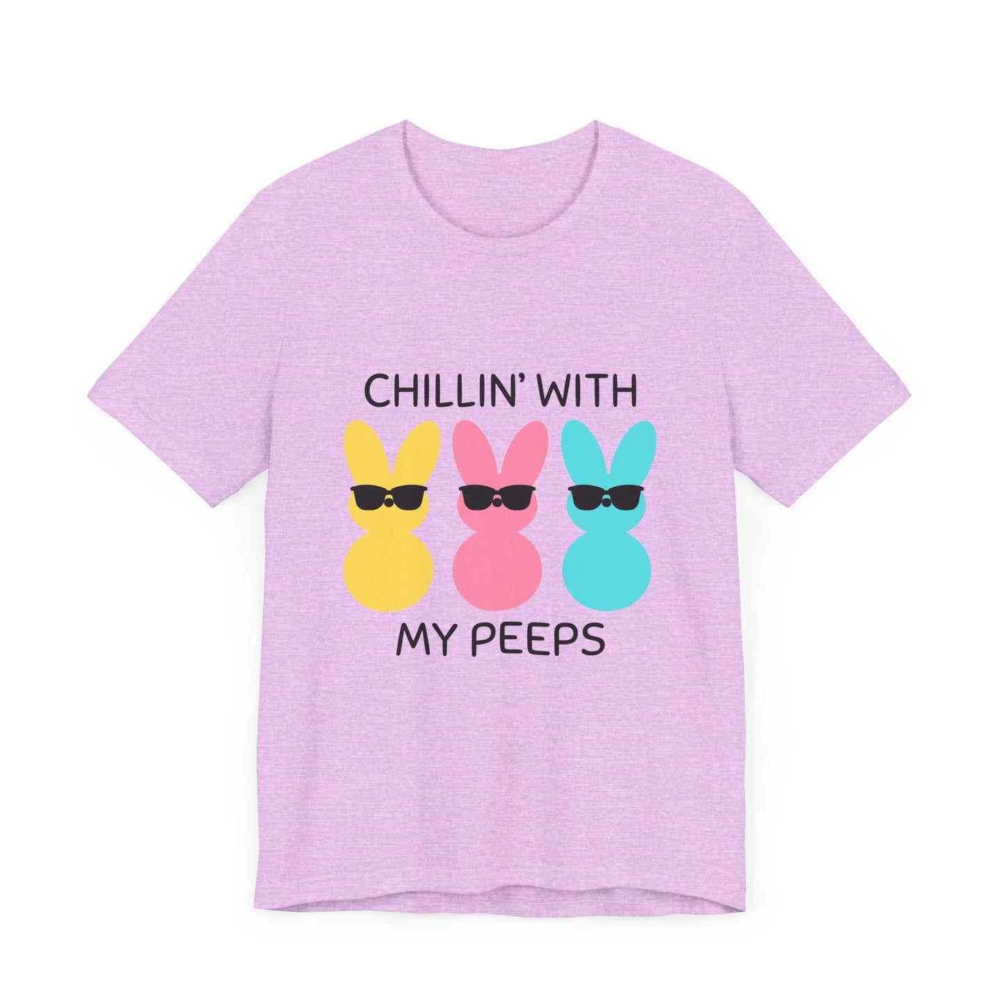 Cool Bunny Graphic Tee – Chillin' with My Peeps