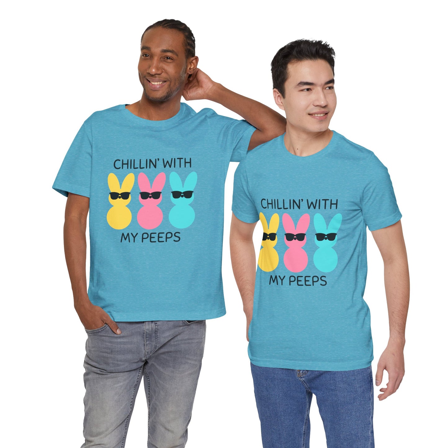 Cool Bunny Graphic Tee – Chillin' with My Peeps