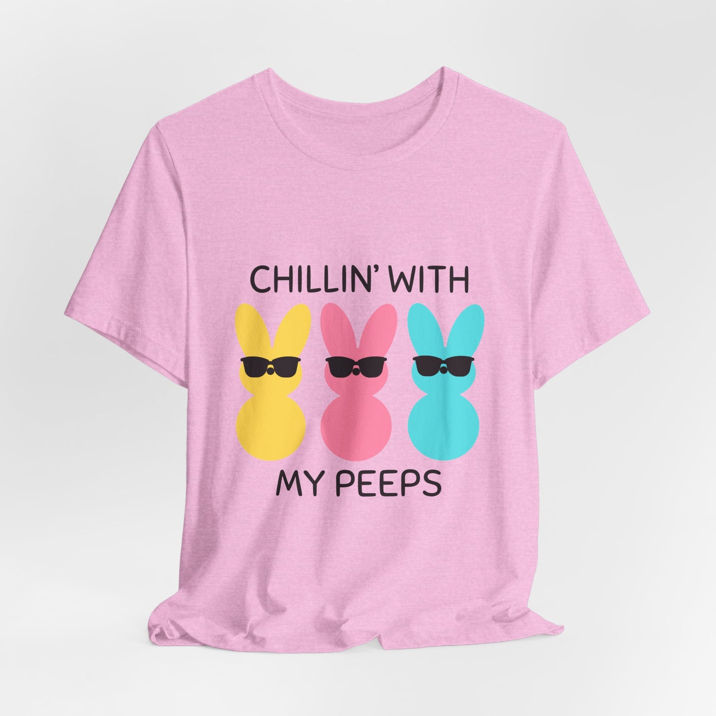 Cool Bunny Graphic Tee – Chillin' with My Peeps