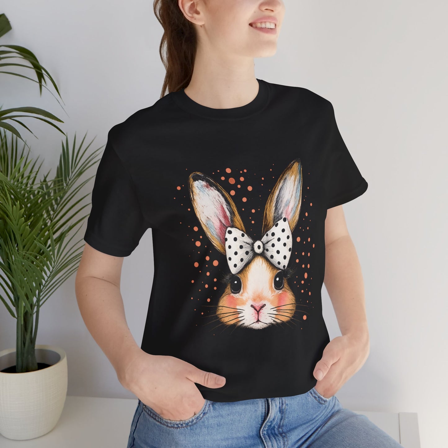 Cute Bunny Graphic Tee for Animal Lovers | Perfect for Spring Celebrations