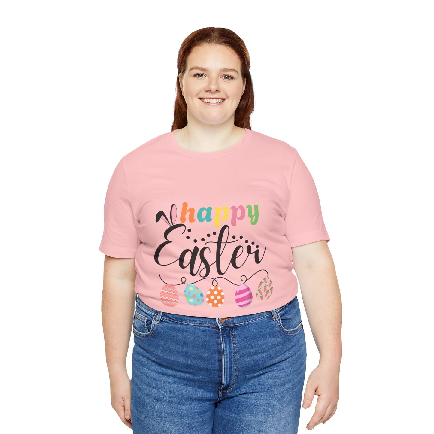 Happy Easter Unisex Jersey Tee - Celebrate Spring with Festive Style