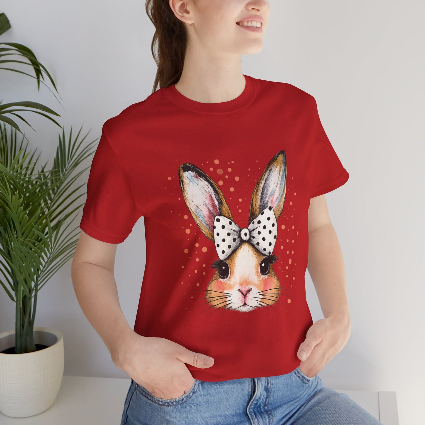 Cute Bunny Graphic Tee for Animal Lovers | Perfect for Spring Celebrations