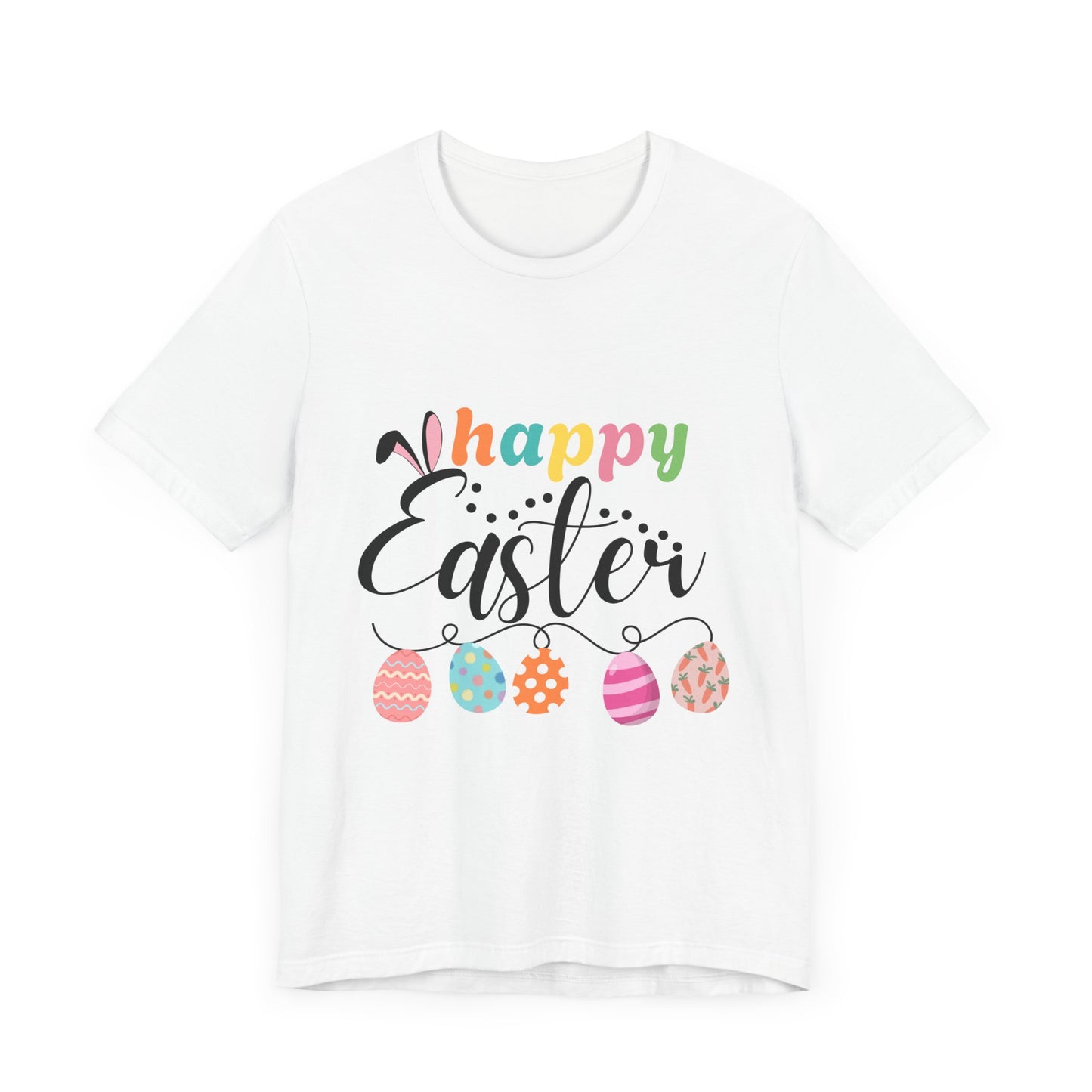 Happy Easter Unisex Jersey Tee - Celebrate Spring with Festive Style
