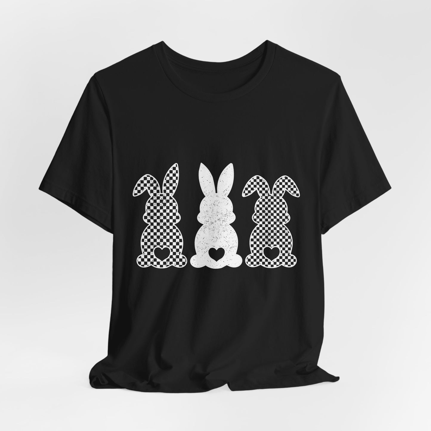 Cute Bunny Love Unisex Jersey Tee for Spring Celebrations