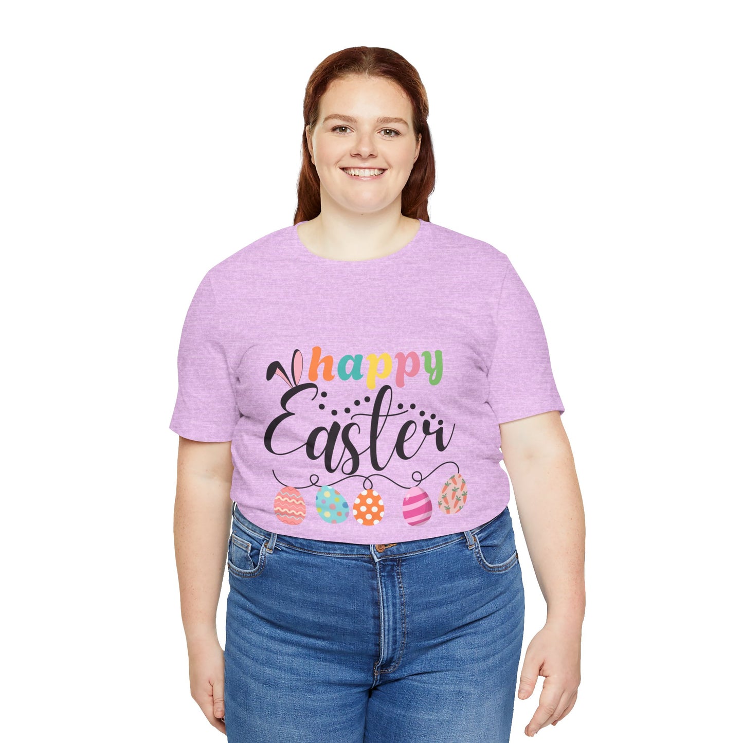 Happy Easter Unisex Jersey Tee - Celebrate Spring with Festive Style
