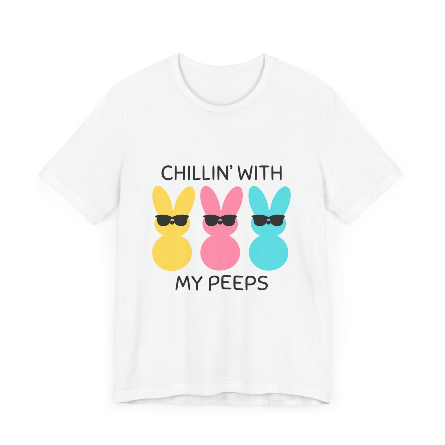 Cool Bunny Graphic Tee – Chillin' with My Peeps