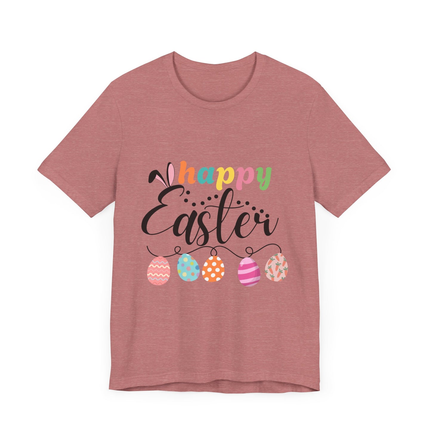Happy Easter Unisex Jersey Tee - Celebrate Spring with Festive Style