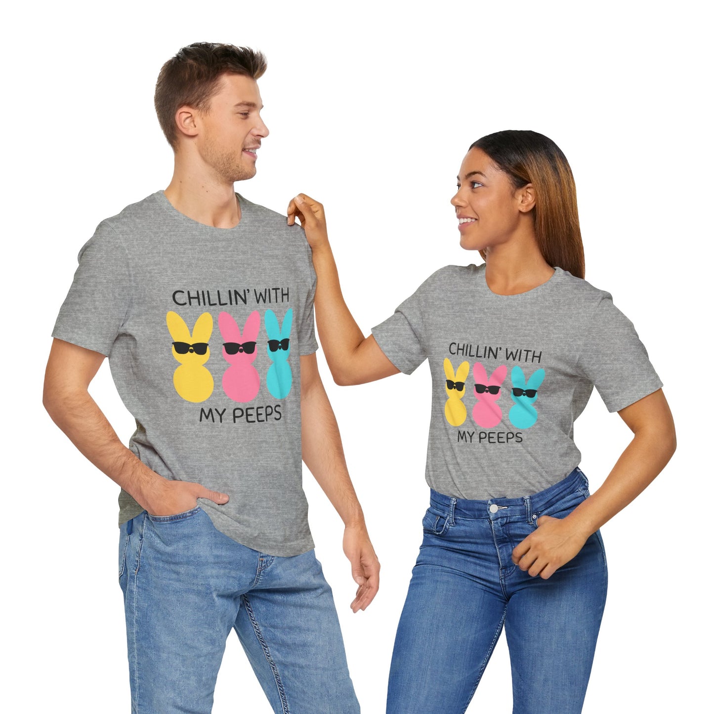 Cool Bunny Graphic Tee – Chillin' with My Peeps