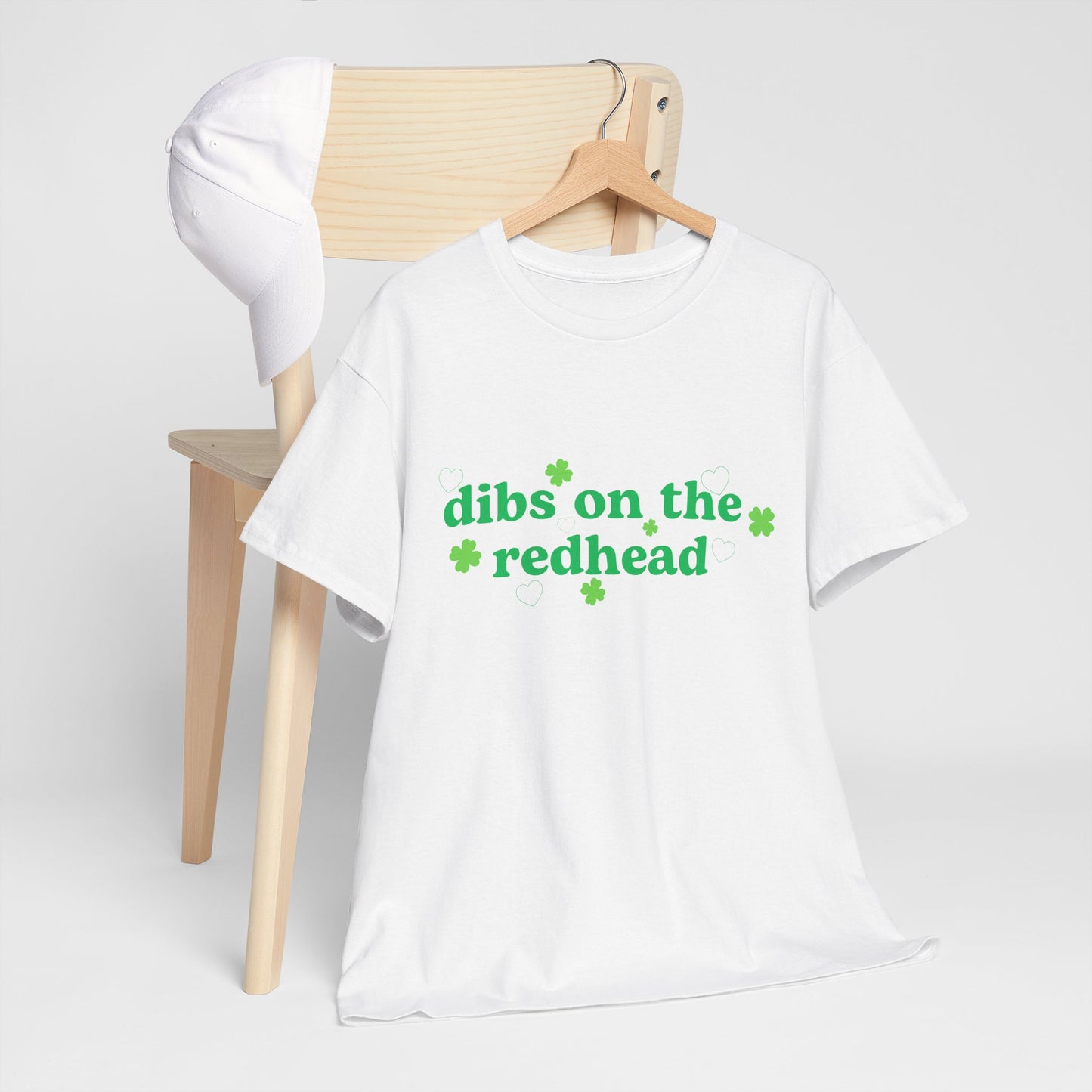Dibs on the Redhead Unisex Heavy Cotton Tee | Fun St. Patrick's Day T-Shirt