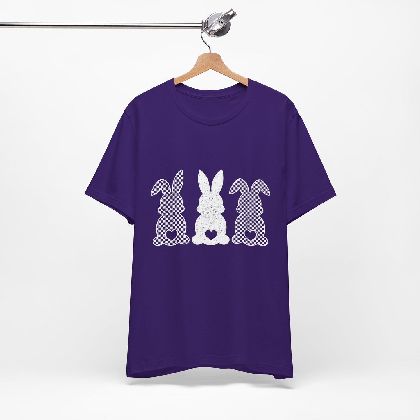 Cute Bunny Love Unisex Jersey Tee for Spring Celebrations