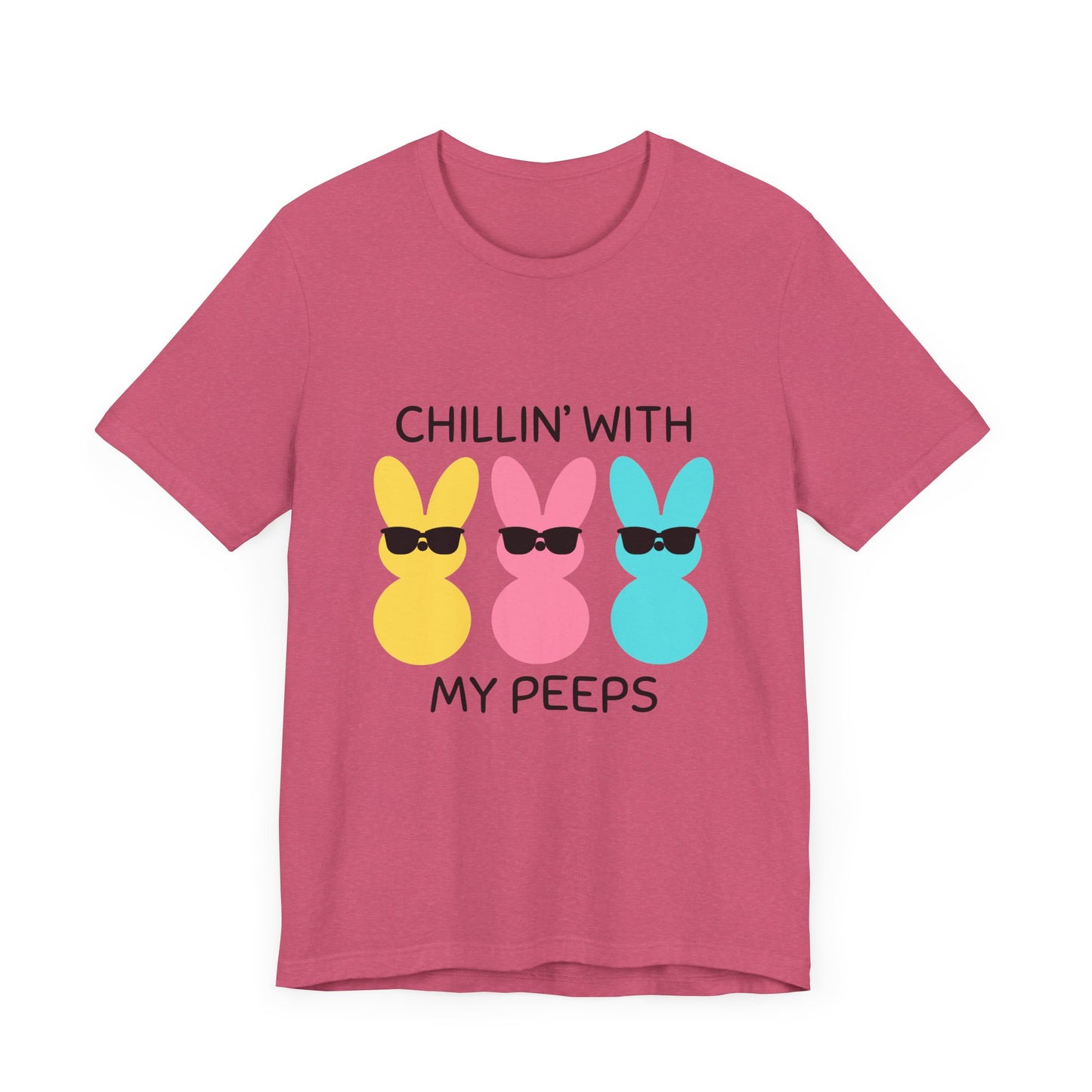 Cool Bunny Graphic Tee – Chillin' with My Peeps
