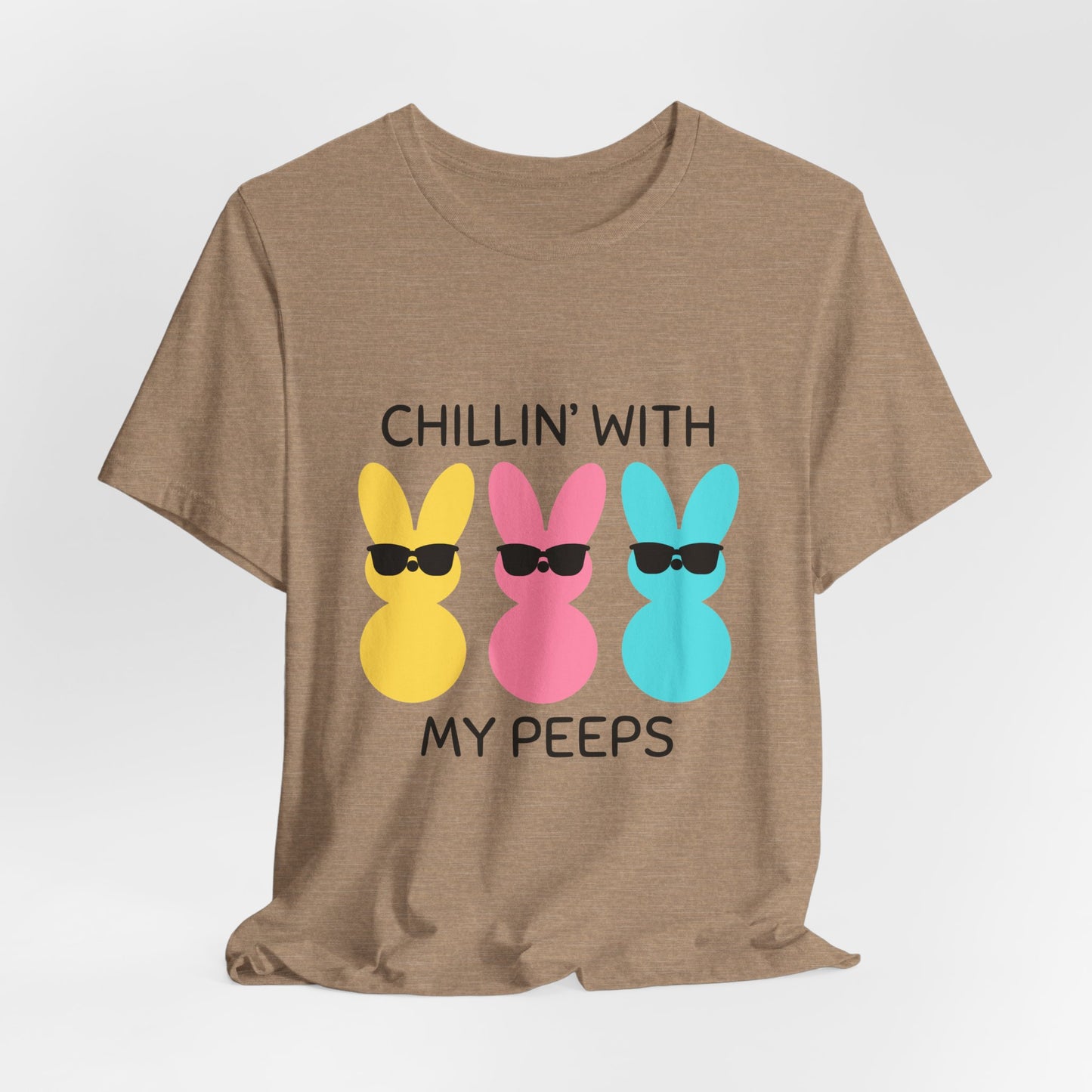 Cool Bunny Graphic Tee – Chillin' with My Peeps
