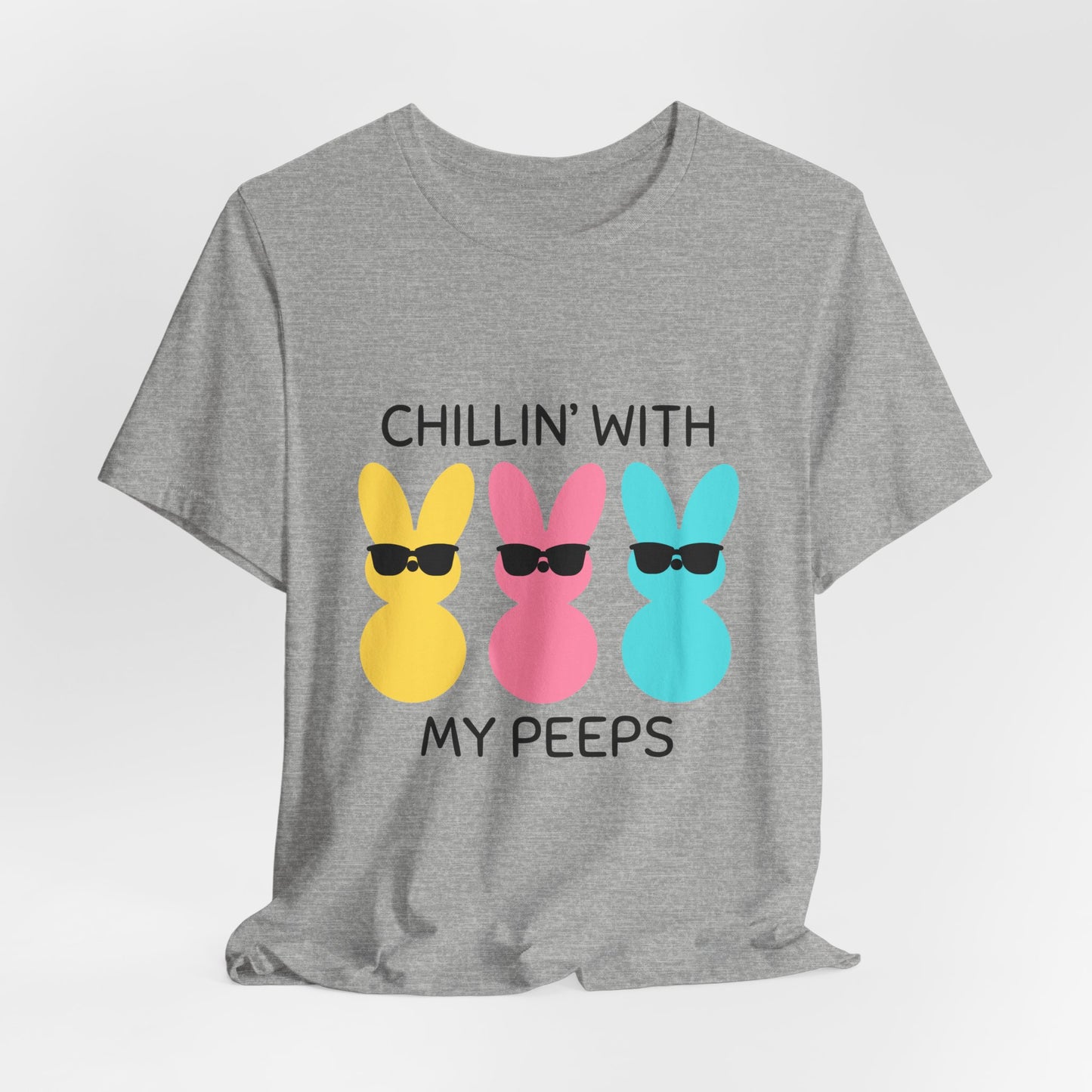 Cool Bunny Graphic Tee – Chillin' with My Peeps