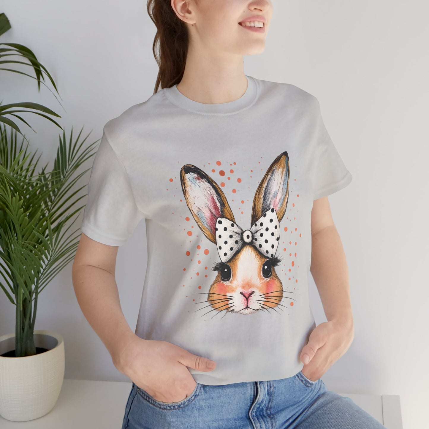 Cute Bunny Graphic Tee for Animal Lovers | Perfect for Spring Celebrations
