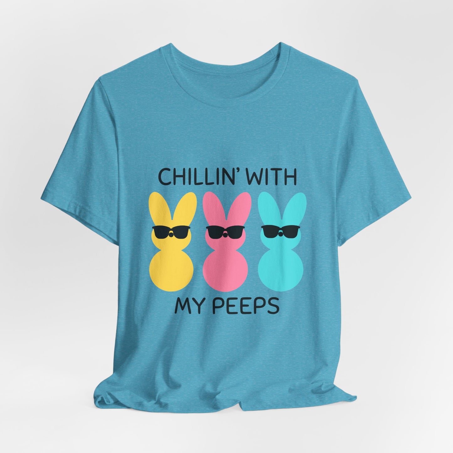 Cool Bunny Graphic Tee – Chillin' with My Peeps