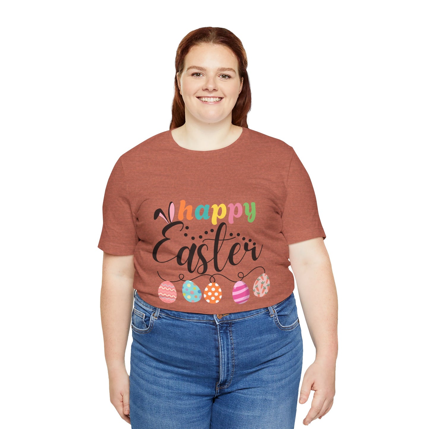 Happy Easter Unisex Jersey Tee - Celebrate Spring with Festive Style