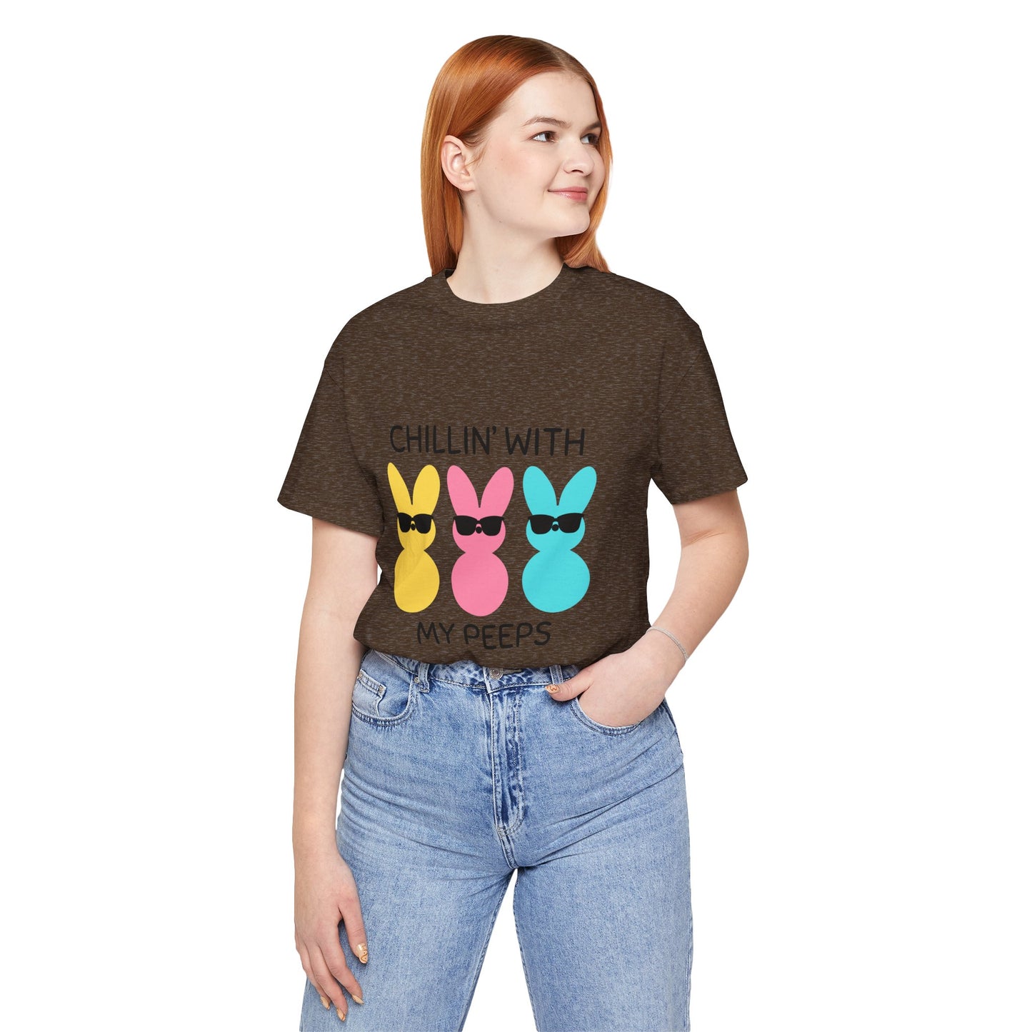 Cool Bunny Graphic Tee – Chillin' with My Peeps