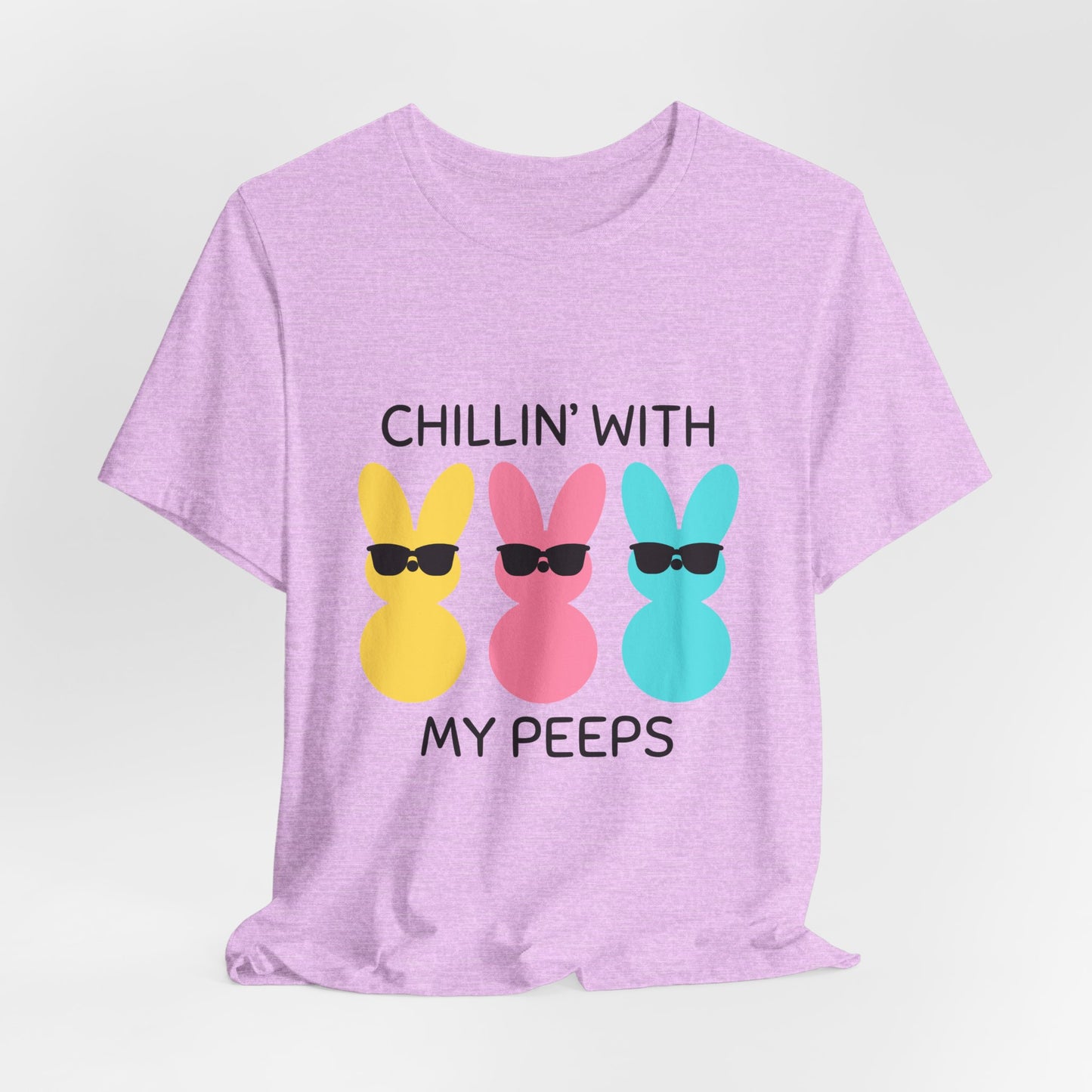 Cool Bunny Graphic Tee – Chillin' with My Peeps