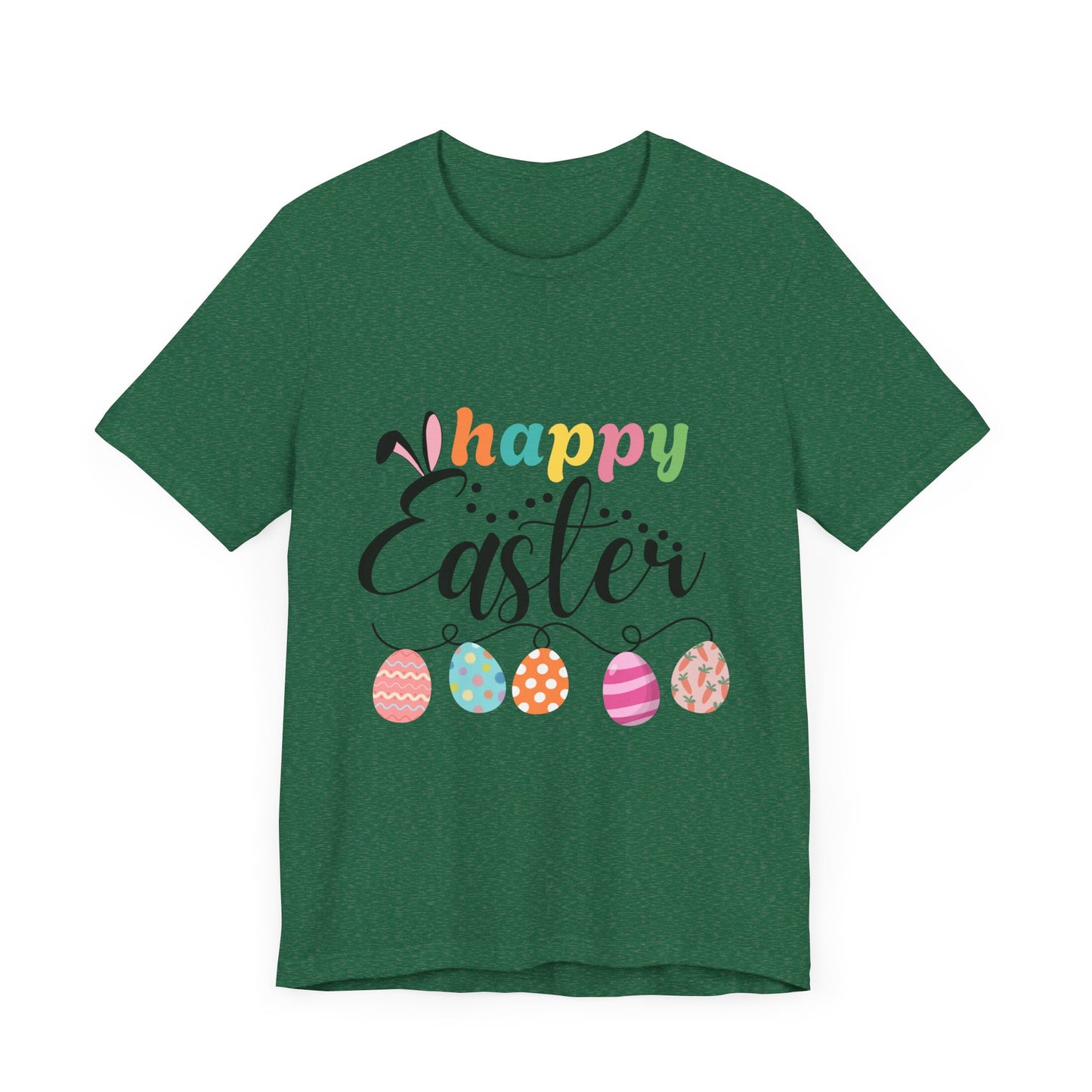 Happy Easter Unisex Jersey Tee - Celebrate Spring with Festive Style