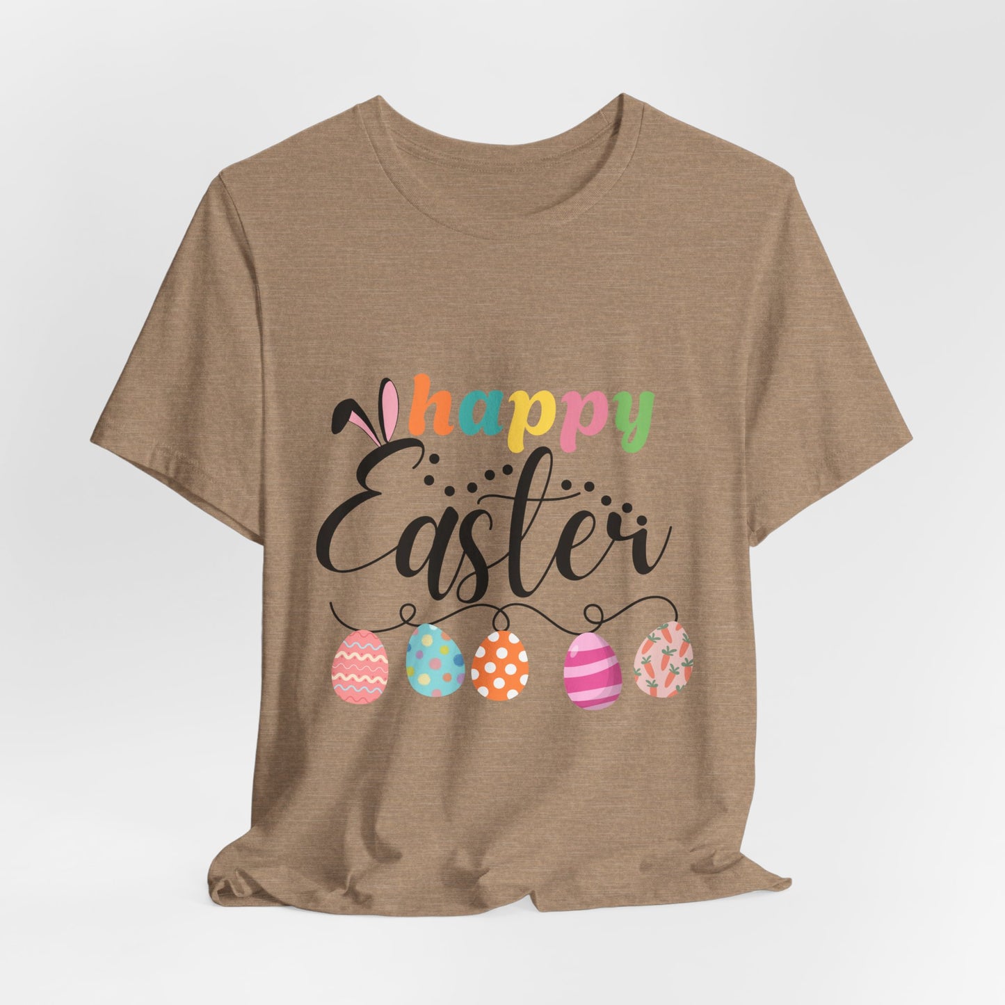 Happy Easter Unisex Jersey Tee - Celebrate Spring with Festive Style