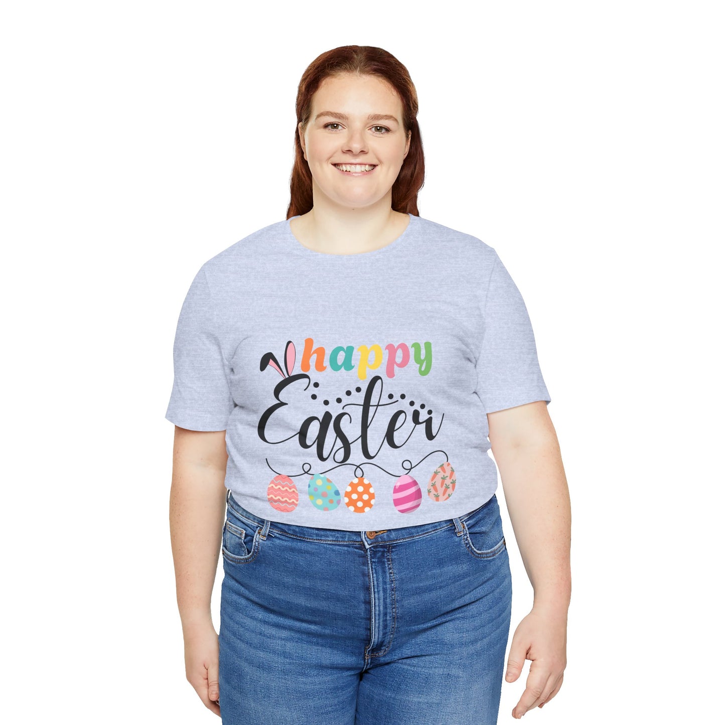 Happy Easter Unisex Jersey Tee - Celebrate Spring with Festive Style