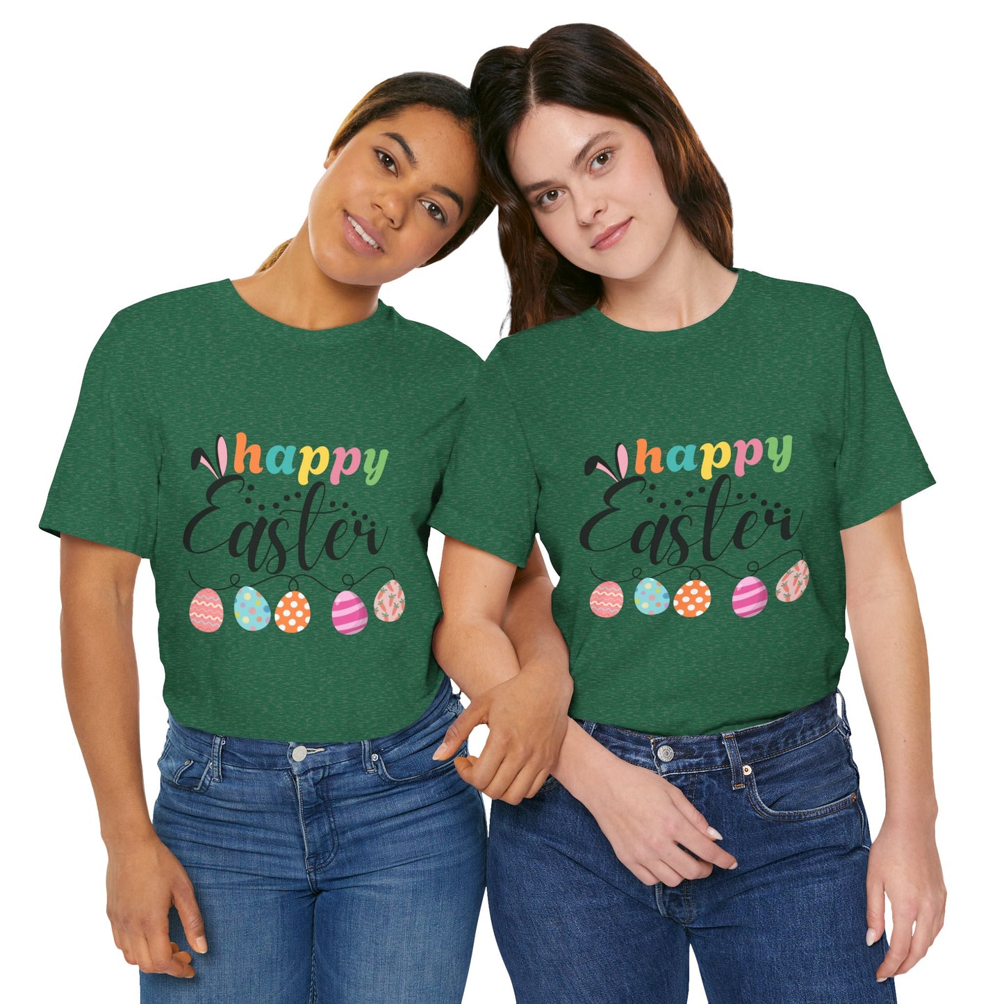 Happy Easter Unisex Jersey Tee - Celebrate Spring with Festive Style