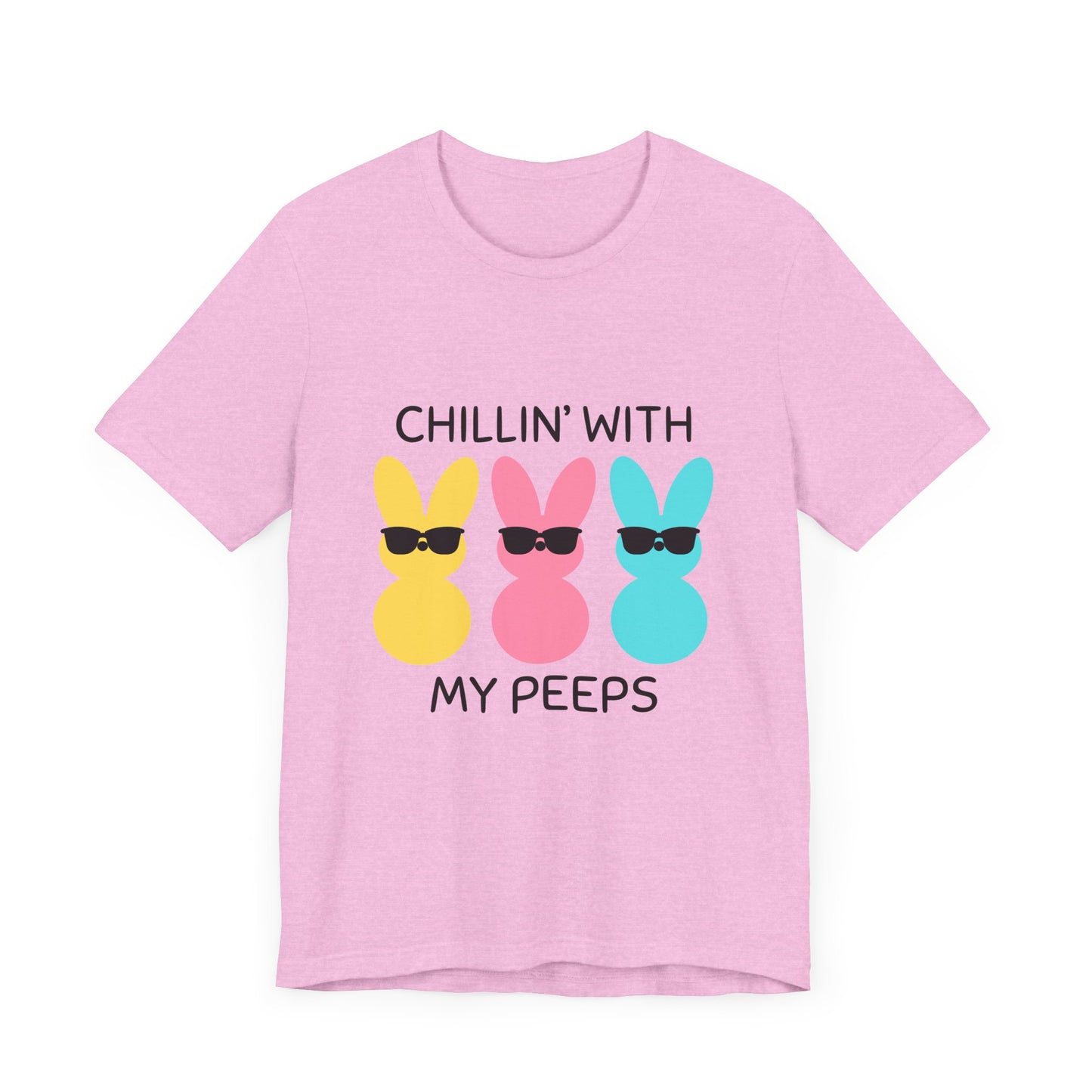 Cool Bunny Graphic Tee – Chillin' with My Peeps