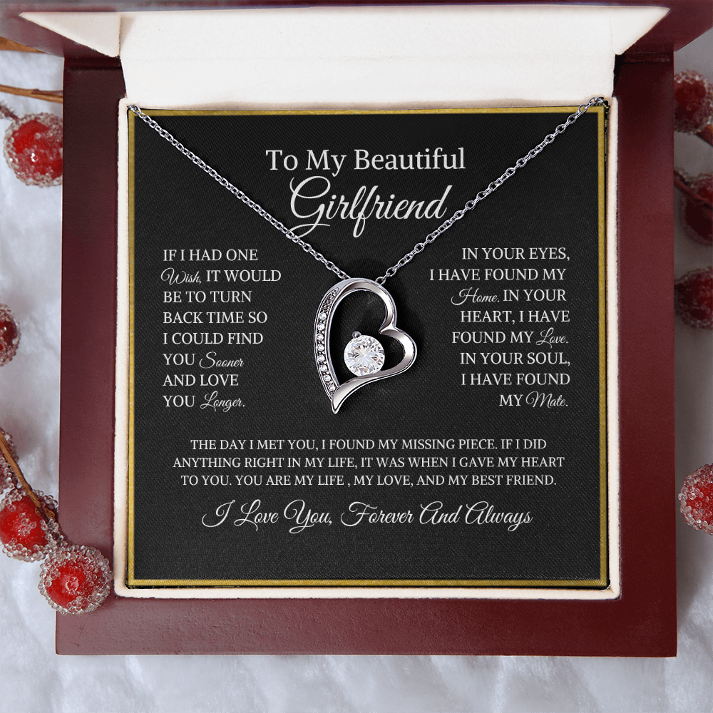 To My Beautiful Girlfriend | Forever Love Necklace