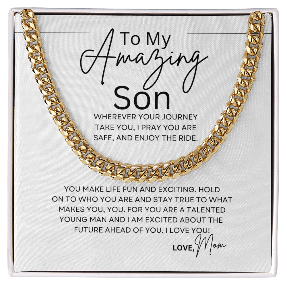 To My Son | Cuban Chain Necklace