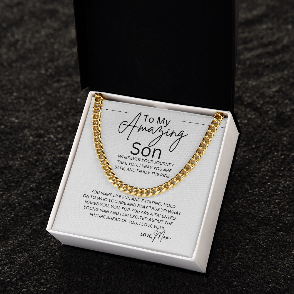 To My Son | Cuban Chain Necklace
