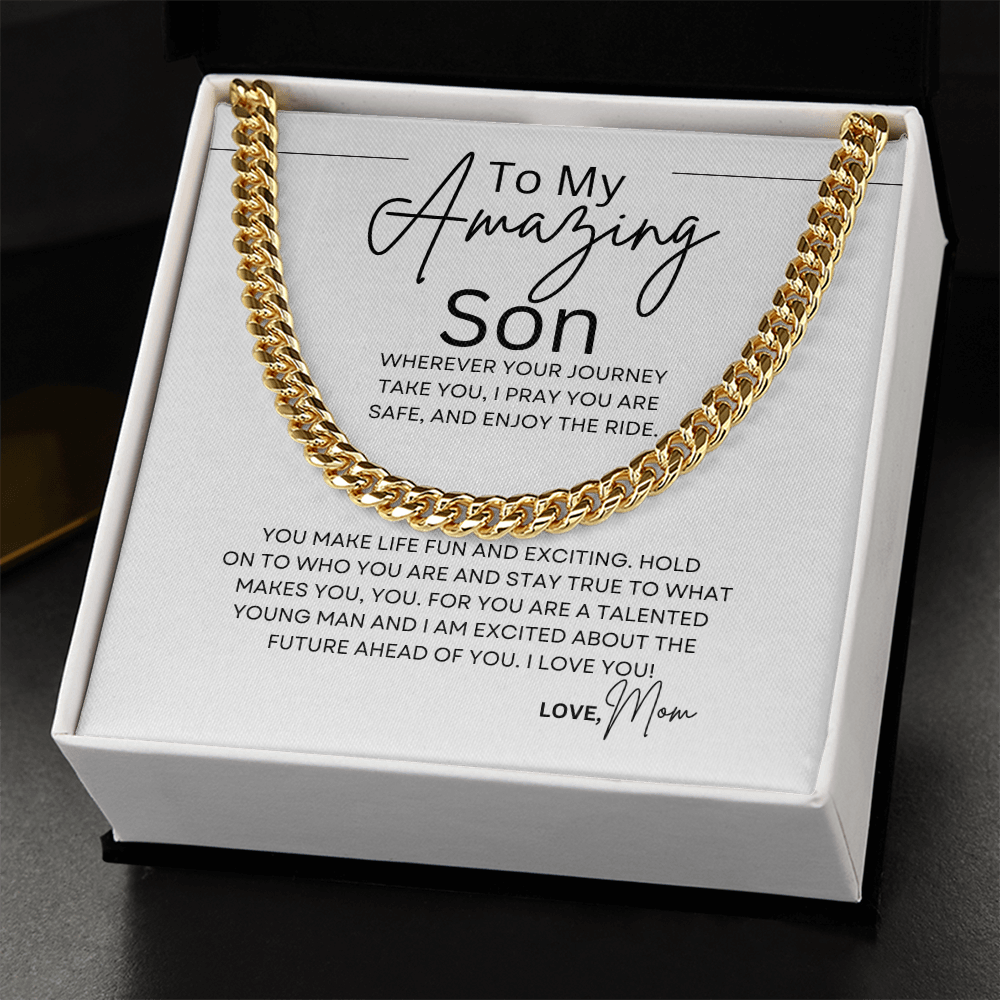 To My Son | Cuban Chain Necklace