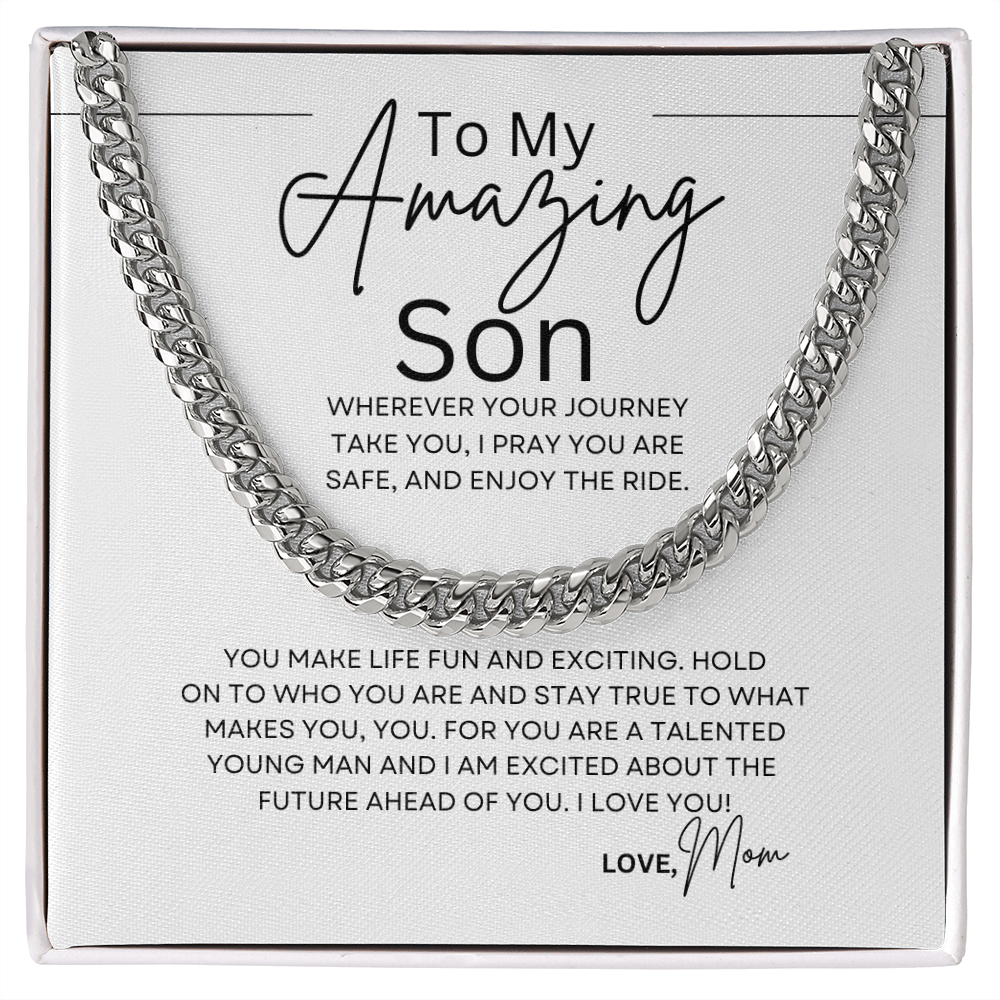 To My Son | Cuban Chain Necklace