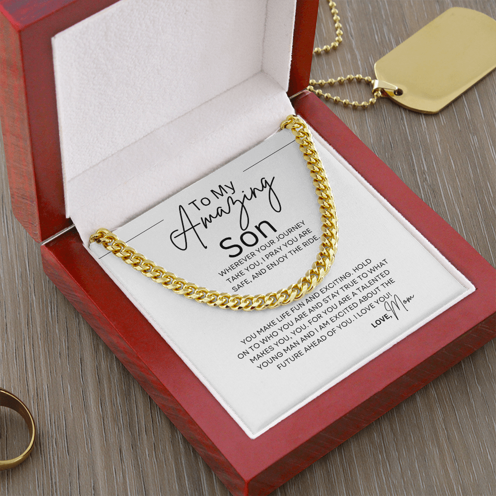 To My Son | Cuban Chain Necklace