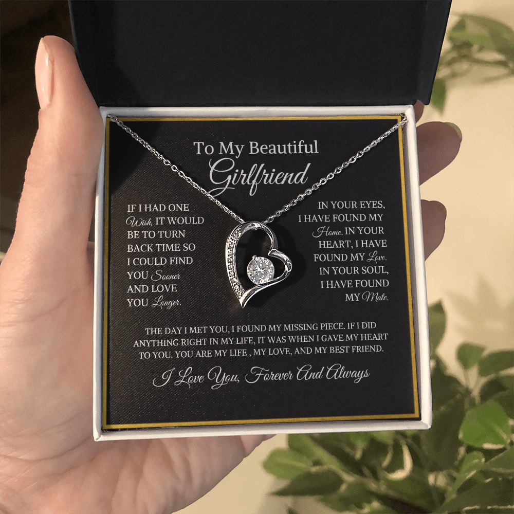 To My Beautiful Girlfriend | Forever Love Necklace