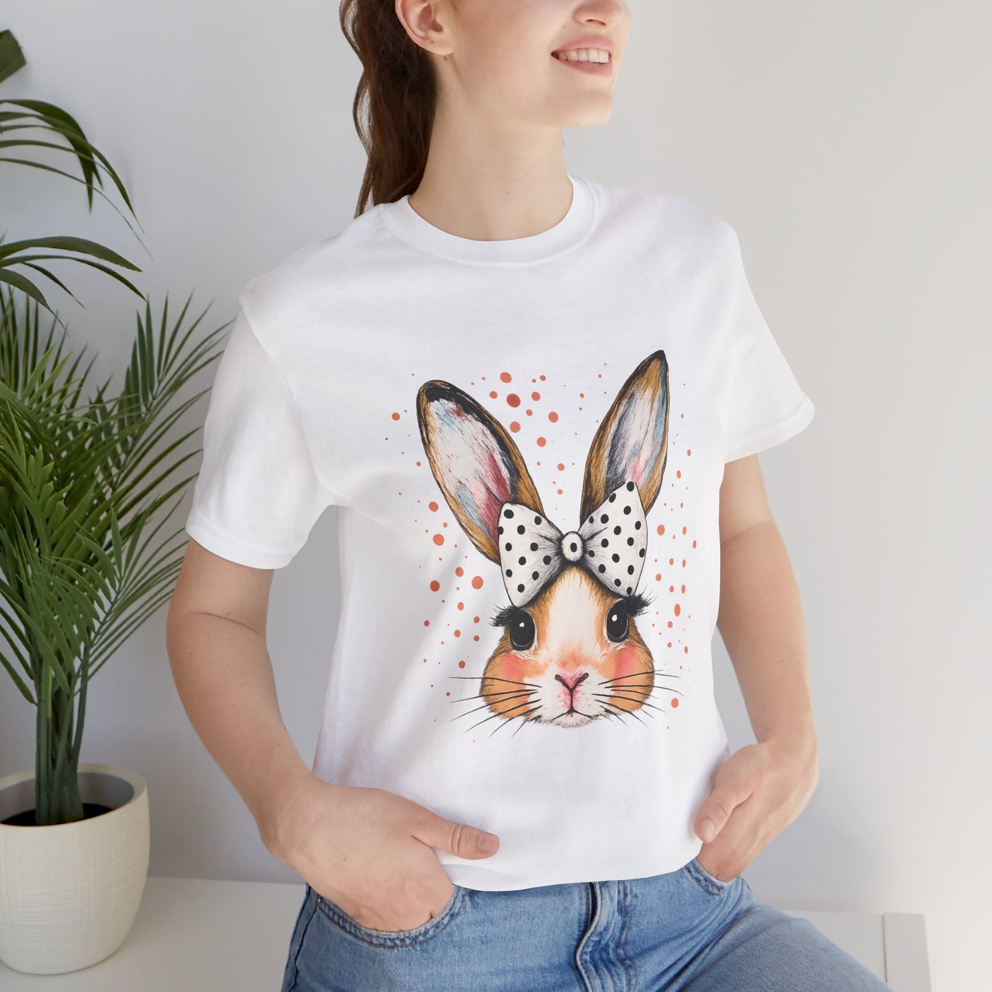 Cute Bunny Graphic Tee for Animal Lovers | Perfect for Spring Celebrations