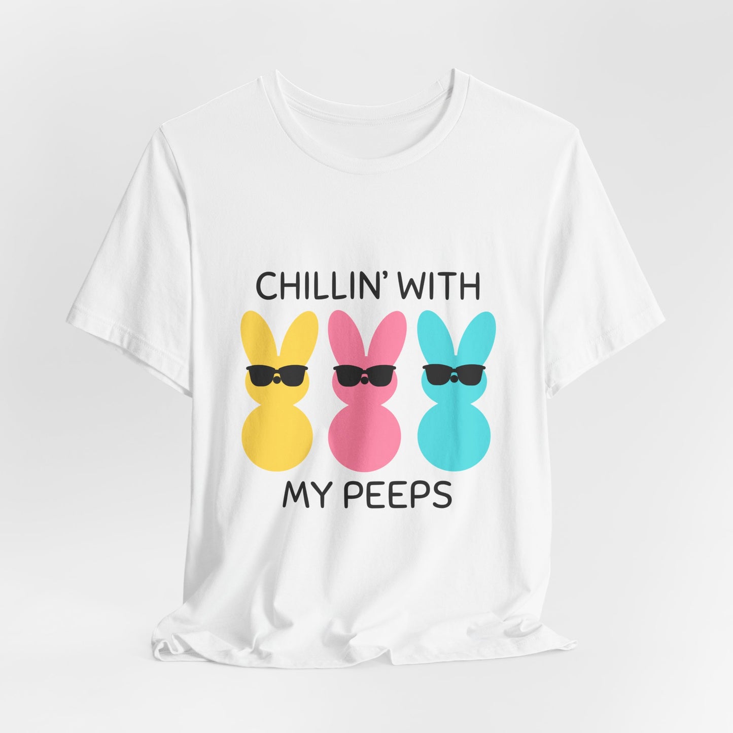 Cool Bunny Graphic Tee – Chillin' with My Peeps
