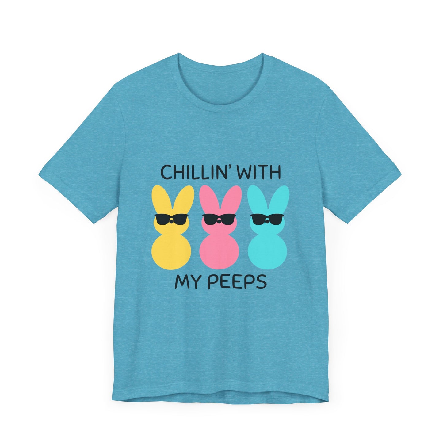 Cool Bunny Graphic Tee – Chillin' with My Peeps