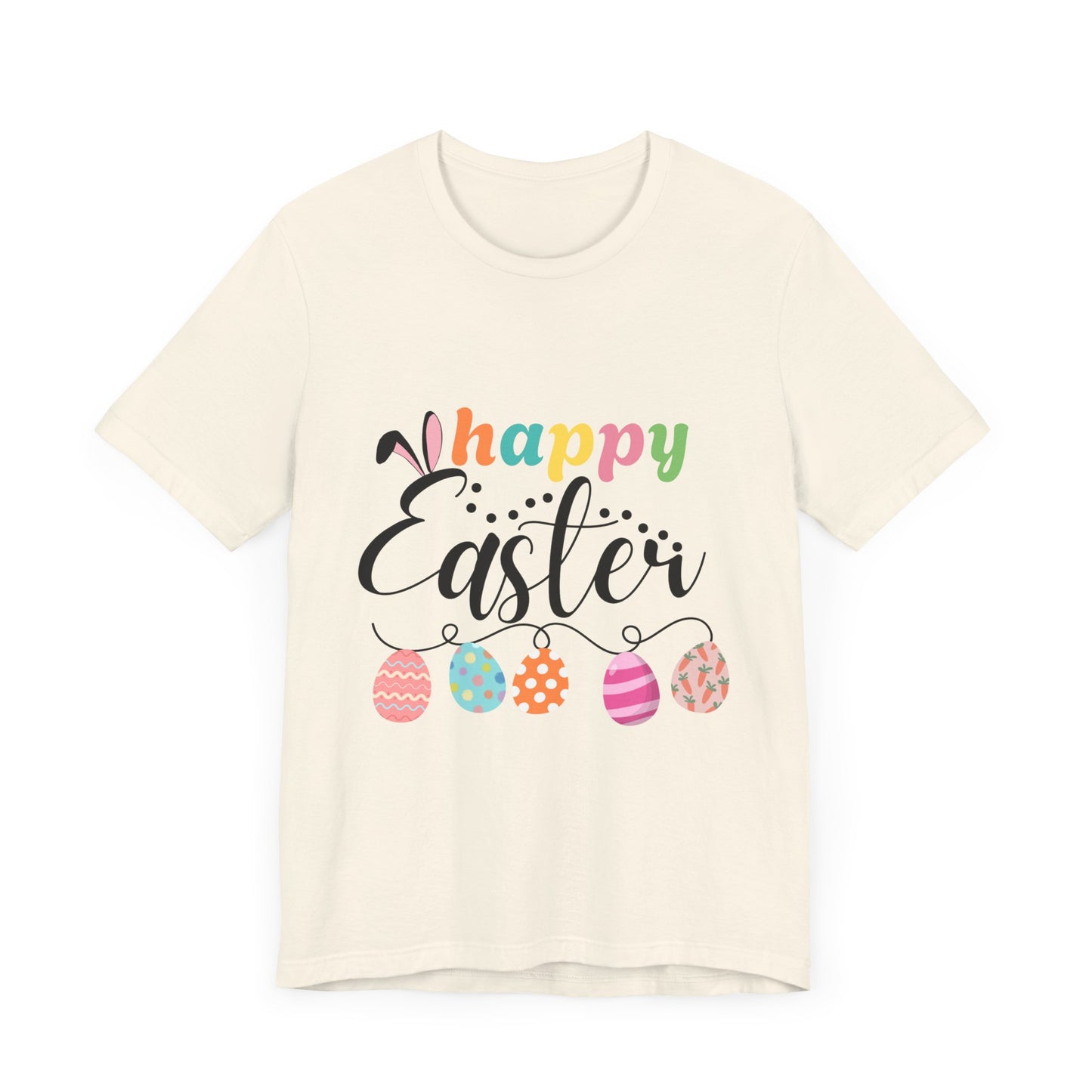 Happy Easter Unisex Jersey Tee - Celebrate Spring with Festive Style