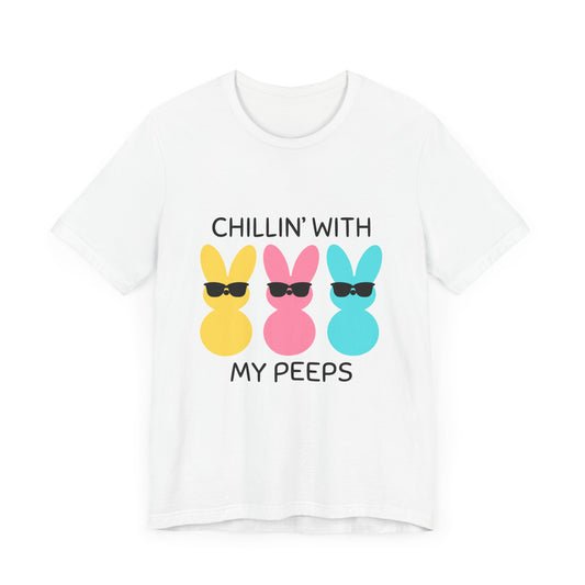 Cool Bunny Graphic Tee – Chillin' with My Peeps