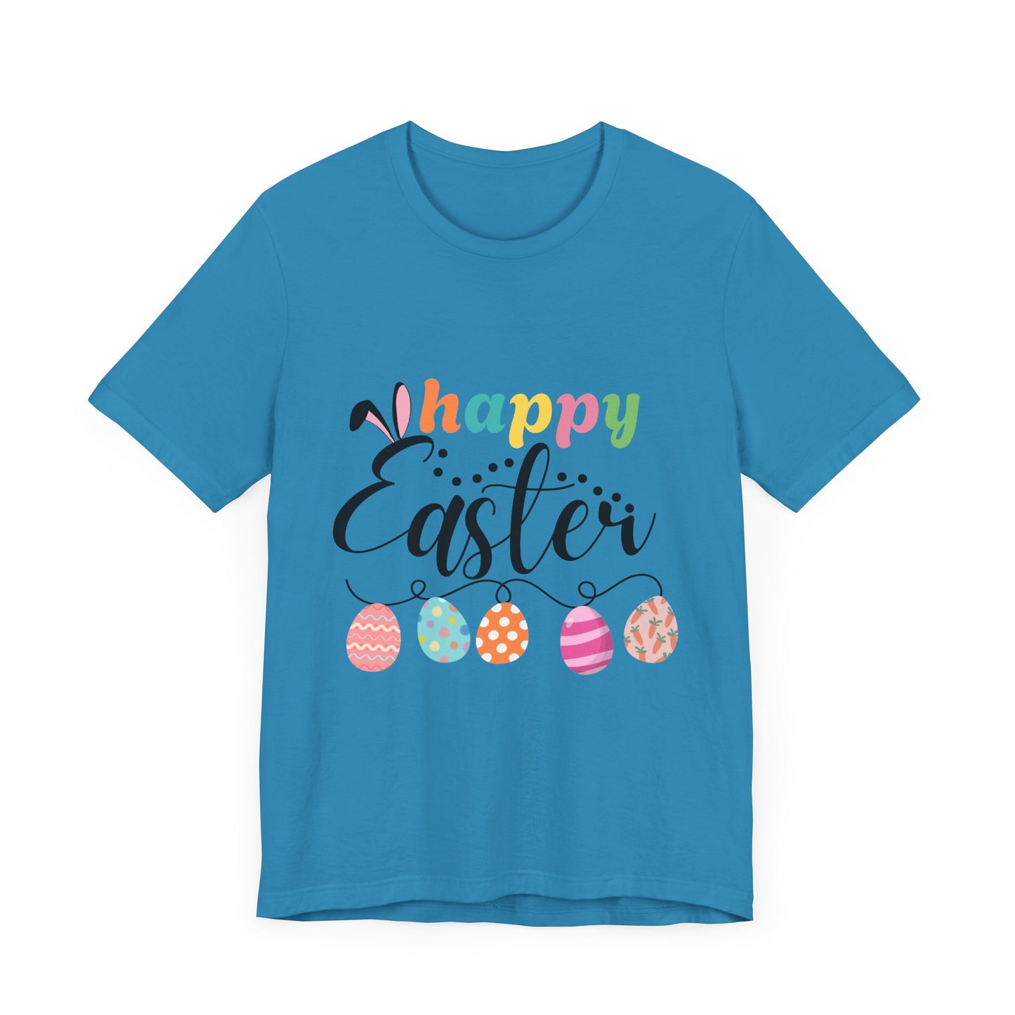 Happy Easter Unisex Jersey Tee - Celebrate Spring with Festive Style