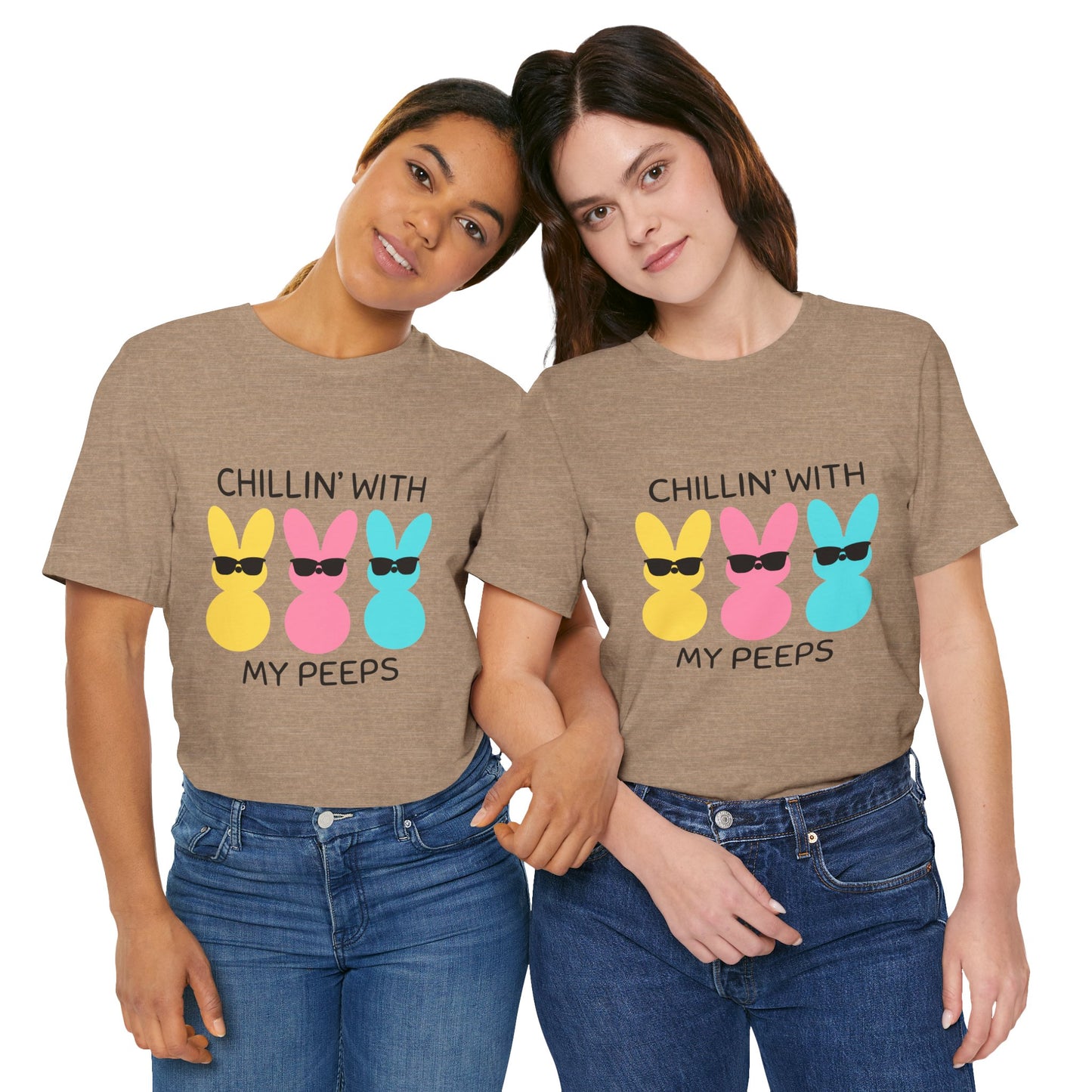 Cool Bunny Graphic Tee – Chillin' with My Peeps