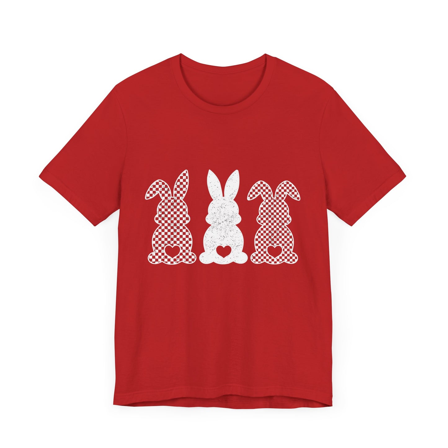 Cute Bunny Love Unisex Jersey Tee for Spring Celebrations