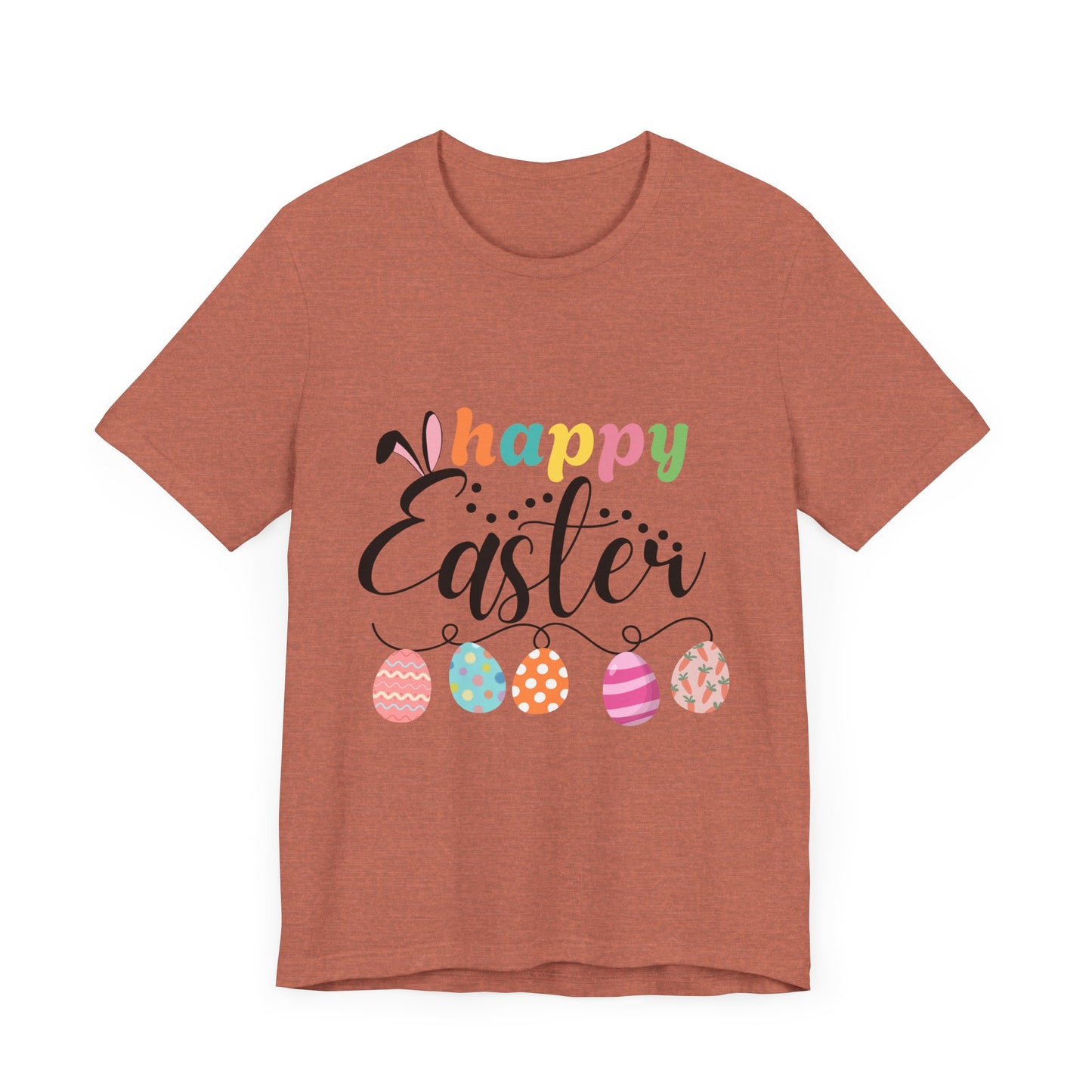 Happy Easter Unisex Jersey Tee - Celebrate Spring with Festive Style