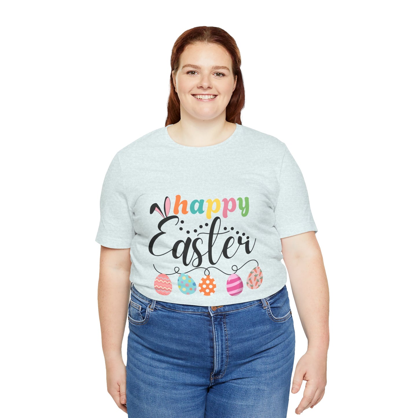 Happy Easter Unisex Jersey Tee - Celebrate Spring with Festive Style
