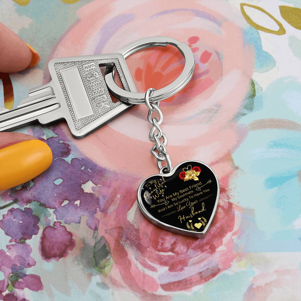 To My Wife | Key Chain Heart