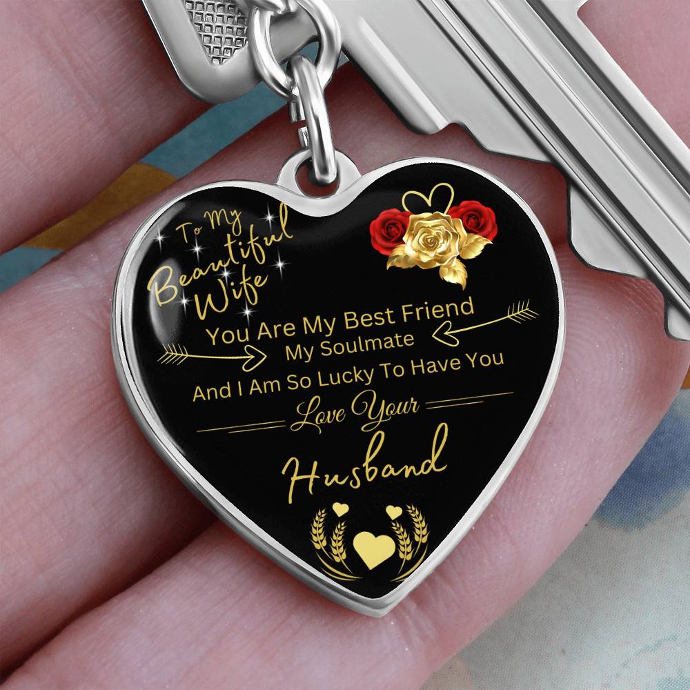 To My Wife | Key Chain Heart