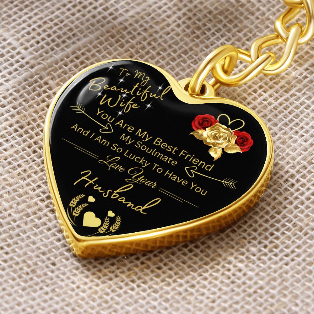 To My Wife | Key Chain Heart