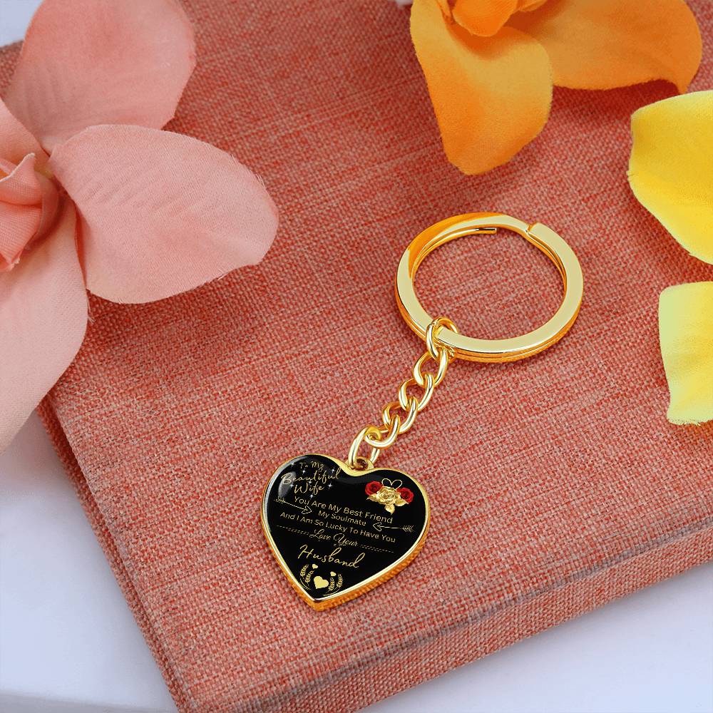 To My Wife | Key Chain Heart